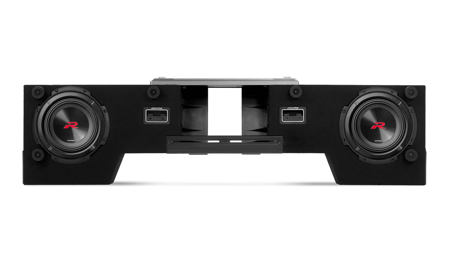 R2-DB8V-TRK - Alpine 8" R-Series Pre-Loaded Truck Subwoofer System