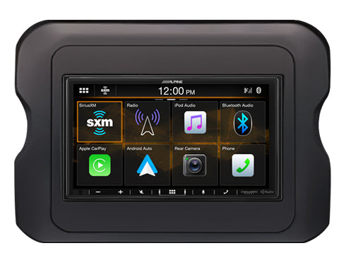 I407-WRA-JL - Alpine 7" Shallow Chassis Multimedia Receiver w/Powerstack for 2018-Up Wrangler & 2020-Up Gladiator