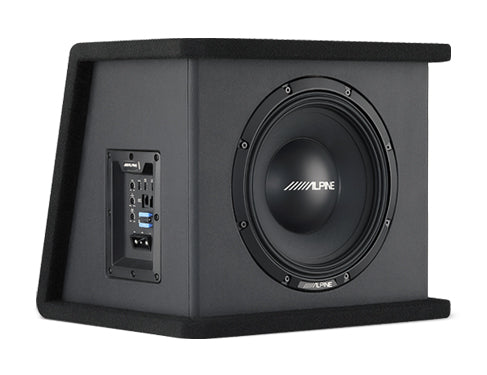 PWE-SB10 - Alpine Powered 10" Subwoofer Wedge Enclosure