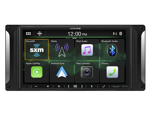 (SOLD OUT) Alpine I407-WRA-JK - 7" Shallow Chassis Multimedia Receiver w/Powerstack for Jeep Wrangler 2007-Up