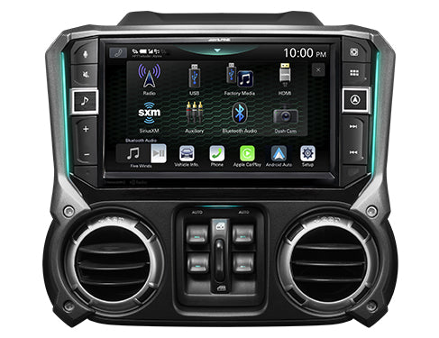 Alpine I509-WRA-JK - 9" Weather Resistant Restyle System for Wrangler JK