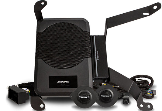 Alpine PSS-23WRA2 - Direct Fit Powered Audio Upgrade Package for BASE AUDIO 2018-Up Jeep Wrangler Unlimited JL Models
